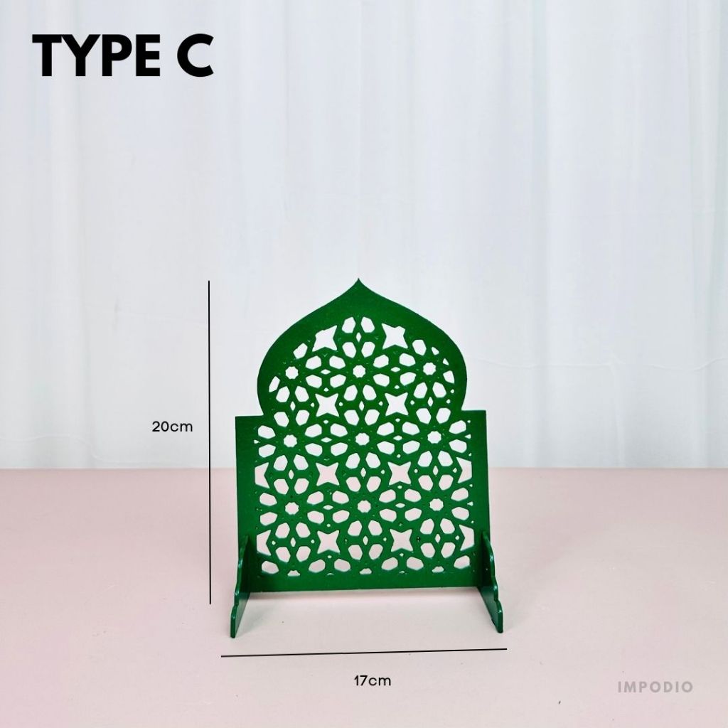 IMPODIO Gobo tema middle eastern ramadhan - pengatur bayangan cookie jendela photo props - Dekorasi Lebaran Eid Mubarak props foto produk