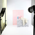 IMPODIO papan motif mosaic dinding 60x44 cm – background foto - dalam penggunaan