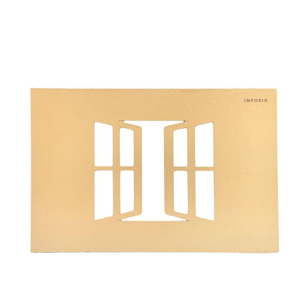 IMPODIO Dekorasi jendela geometris - pengatur bayangan artistik - latar belakang foto produk estetik