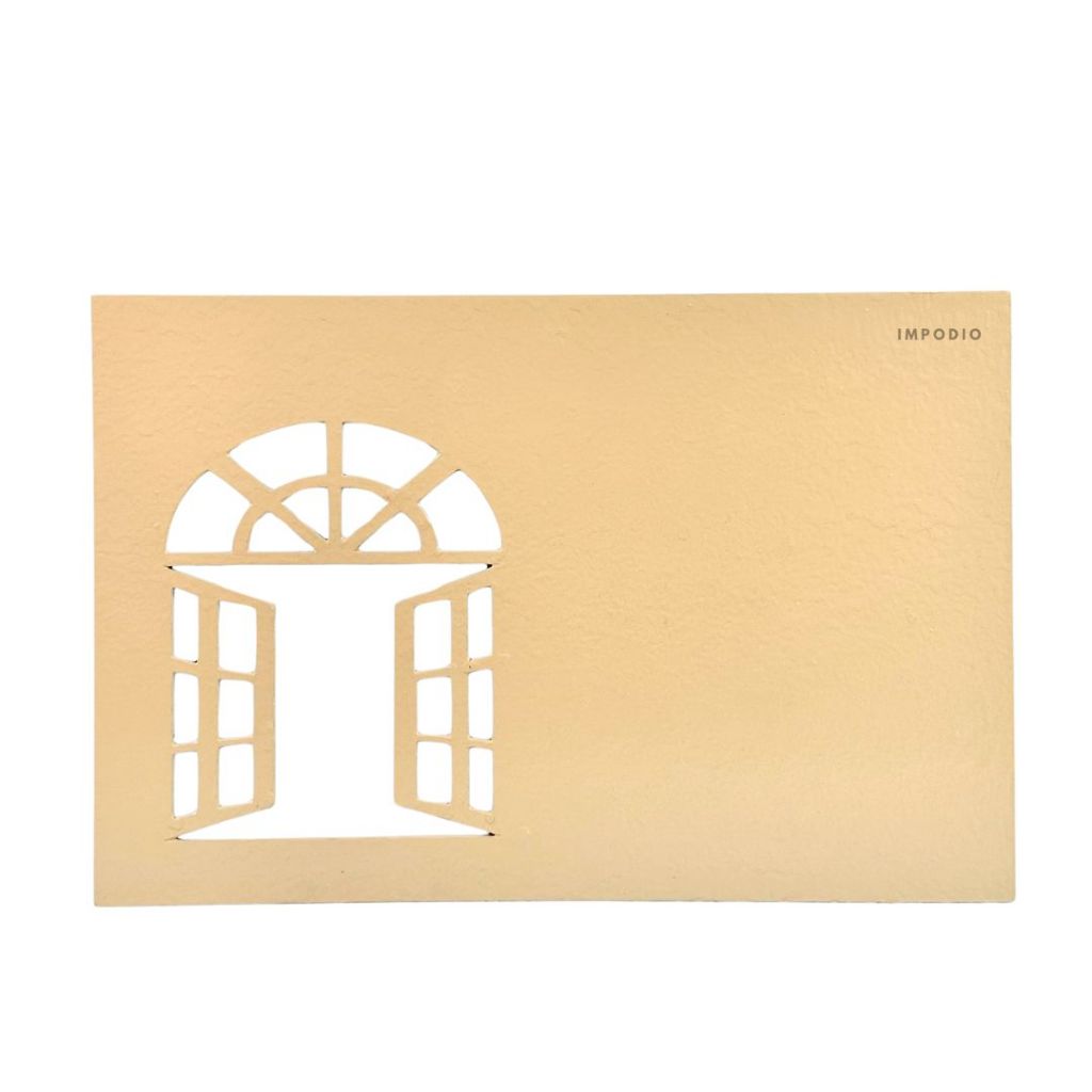 IMPODIO Dekorasi jendela geometris - pengatur bayangan artistik - latar belakang foto produk estetik