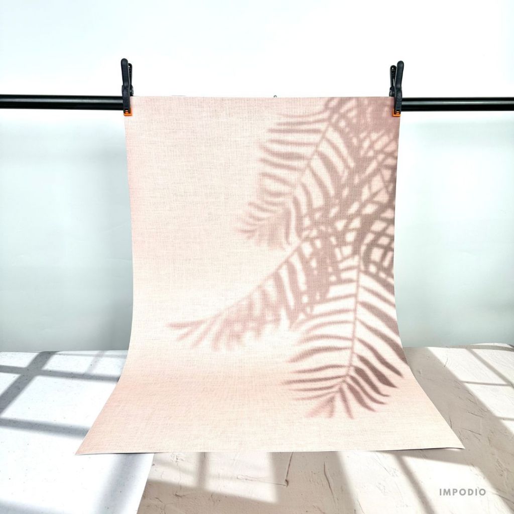 IMPODIO Background Paper Motif Siluet jendela dan daun Ukuran 50x70 cm - Latar Belakang Aesthetic Alas Fotografi Backdrop Produk