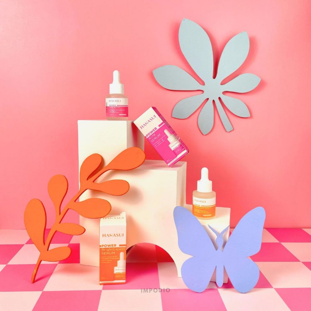 IMPODIO Geometry Mix Shapes Leaf Fruit Butterfly - Ornamen Dekorasi Foto Produk Props Photography