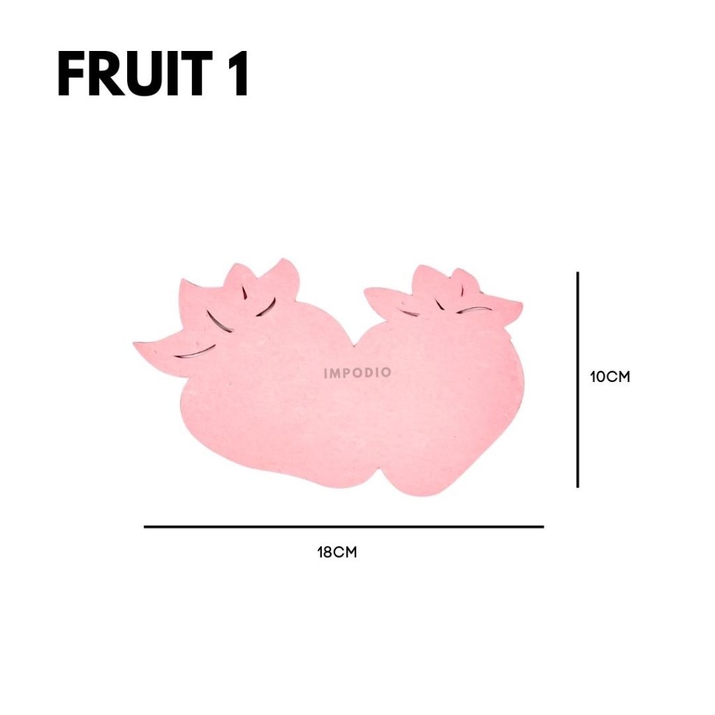 IMPODIO Geometry Mix Shapes Leaf Fruit Butterfly - Ornamen Dekorasi Foto Produk Props Photography