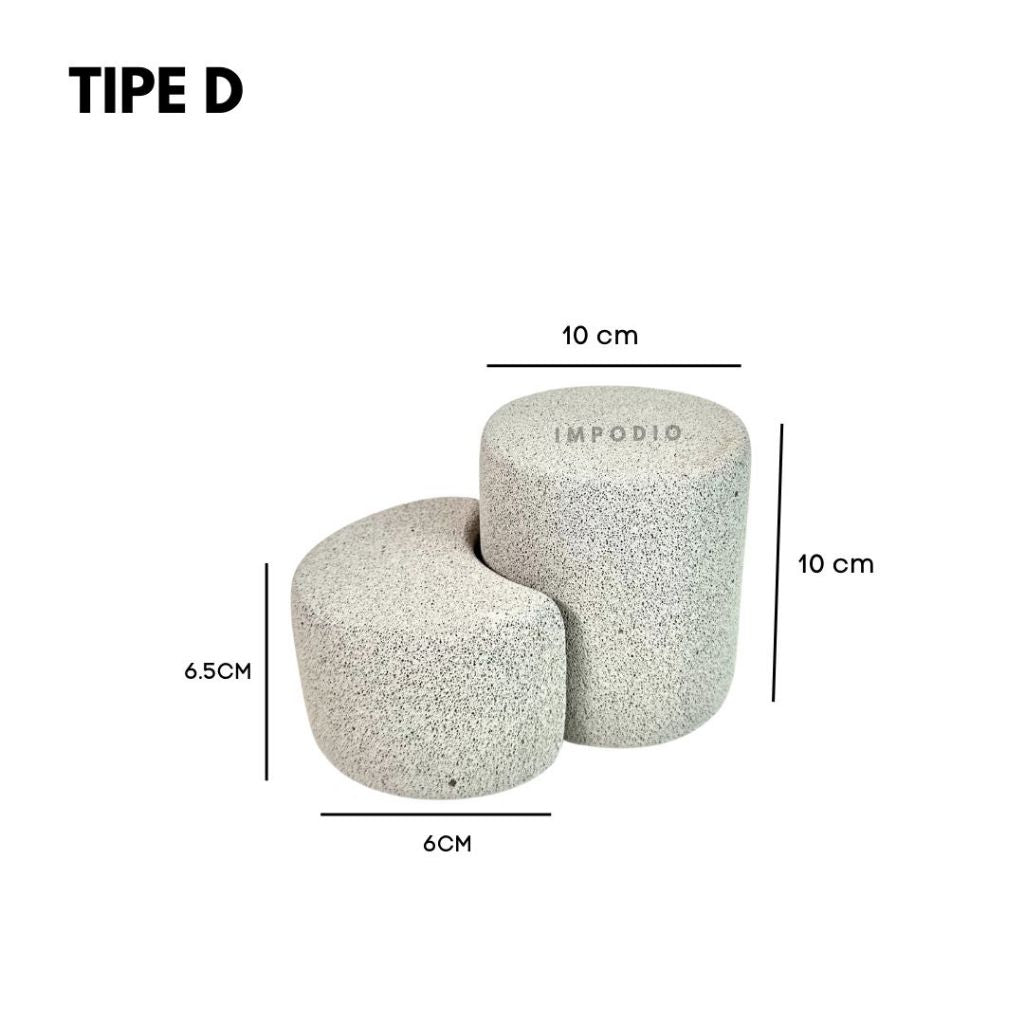 IMPODIO Stone Geometry Podium Ornament Display Minimalist - Product Shooting Decoration Props Photography