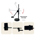 IMPODIO Overhead Phone Stand Holder 360 Rotation + Led Fill Light - tampak samping