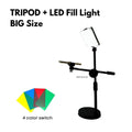 IMPODIO Overhead Phone Stand Holder 360 Rotation + Led Fill Light - packaging