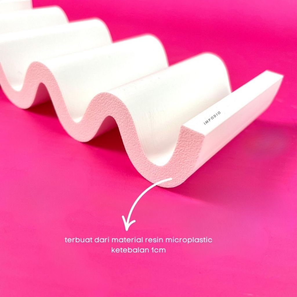 IMPODIO Geometry Wave Shape Nordic Style - Props Photography Display Product