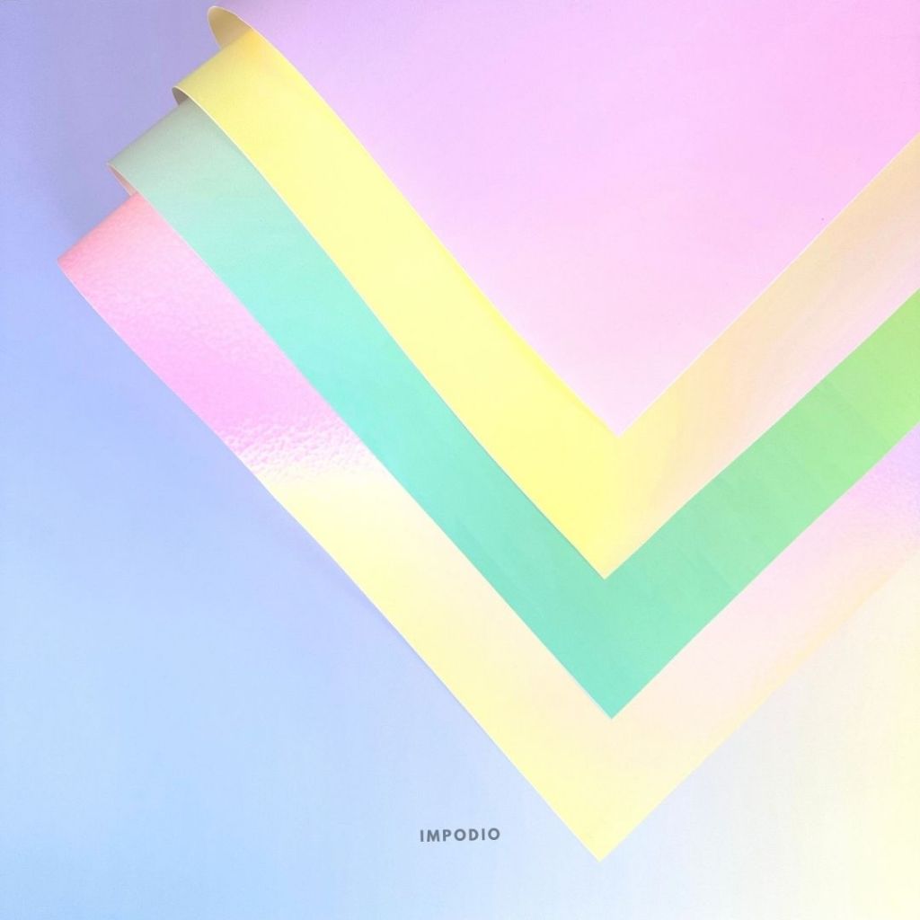 IMPODIO Background Paper Motif Rainbow Ukuran 50 x 70 cm - Latar Belakang Aesthetic Alas Fotografi Backdrop Produk