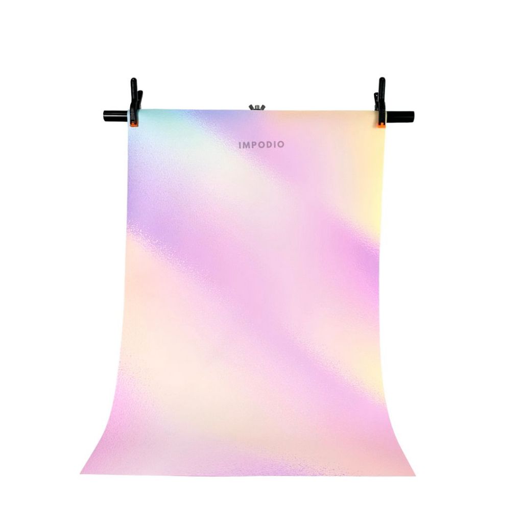 IMPODIO Background Paper Motif Rainbow Ukuran 50 x 70 cm - Latar Belakang Aesthetic Alas Fotografi Backdrop Produk