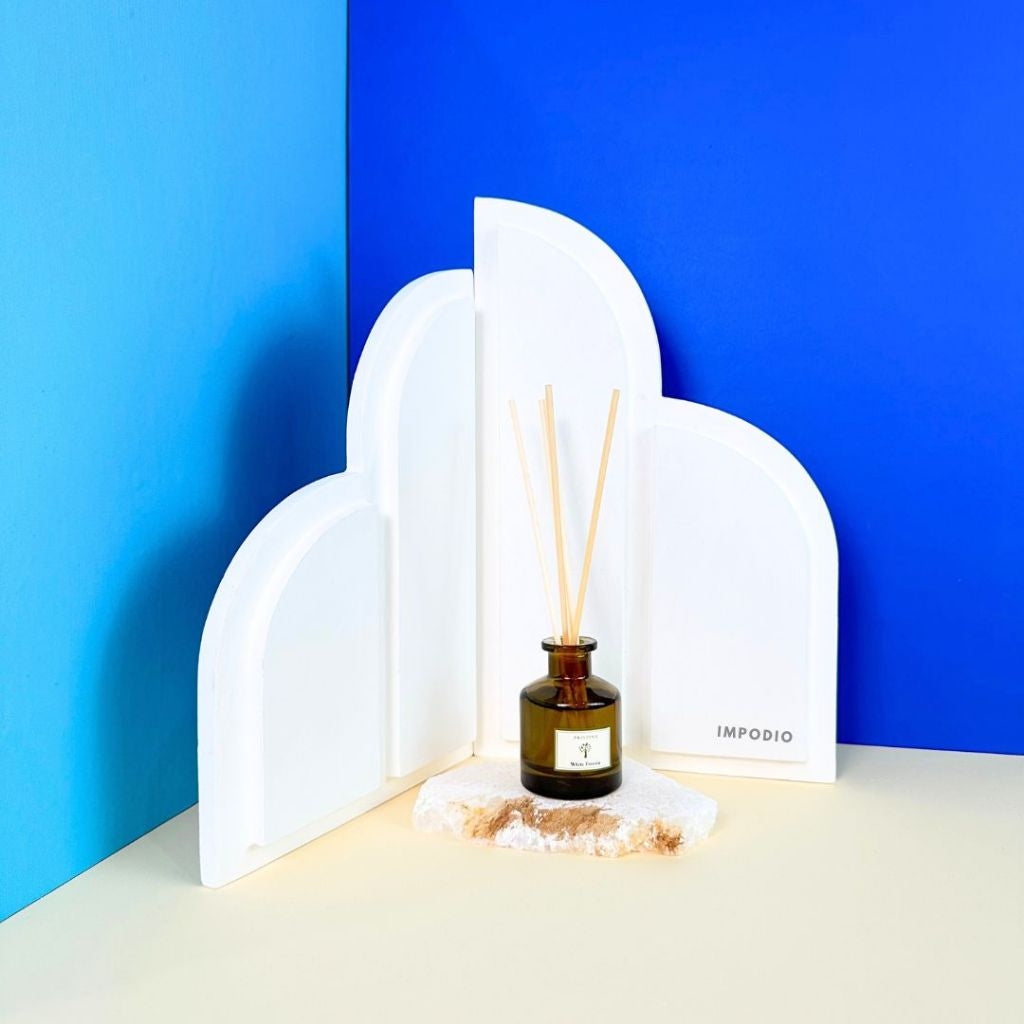 IMPODIO Geometry Ornate Fan Photography Props - Dekorasi Hiasan Foto Produk