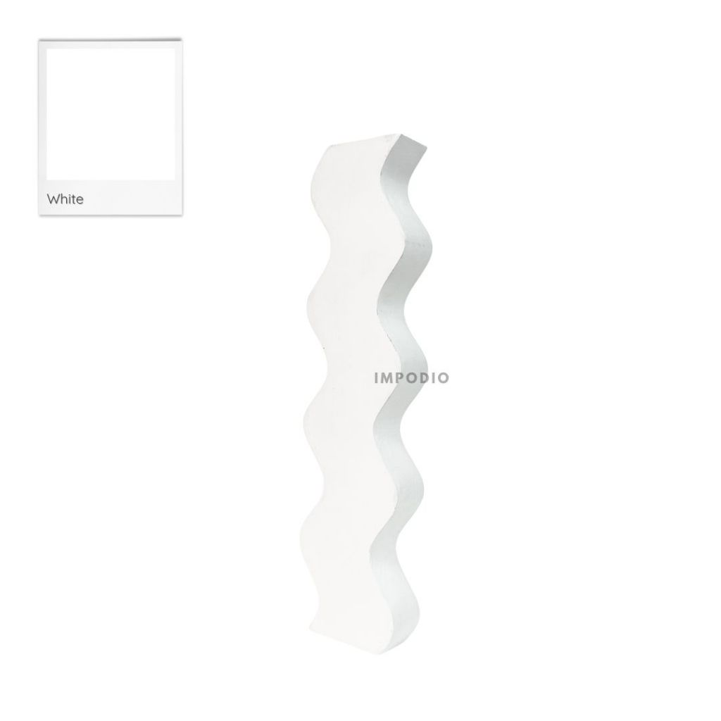 IMPODIO Geometry Wave Irregular Colorful - Properti Foto Produk Display Props Photography