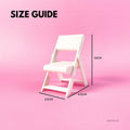 IMPODIO Kursi Mini Bangku Pantai – Chair Miniatur Resin Dekorasi Props - lifestyle
