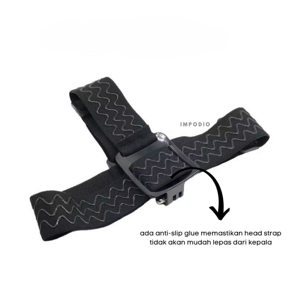 IMPODIO head strap hp tali kepala adjustable non slipe desain - close up