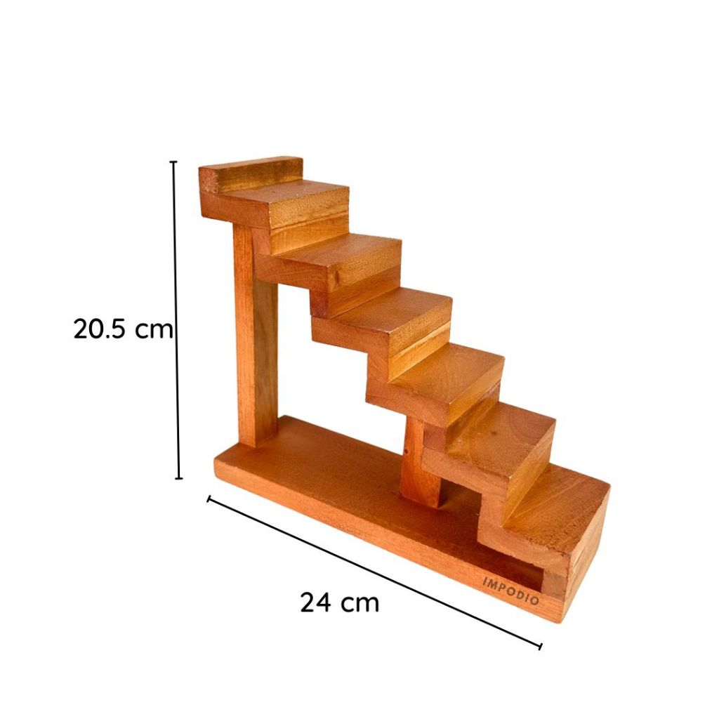 Impodio Tangga kayu mini showcase product / makanan / photo props