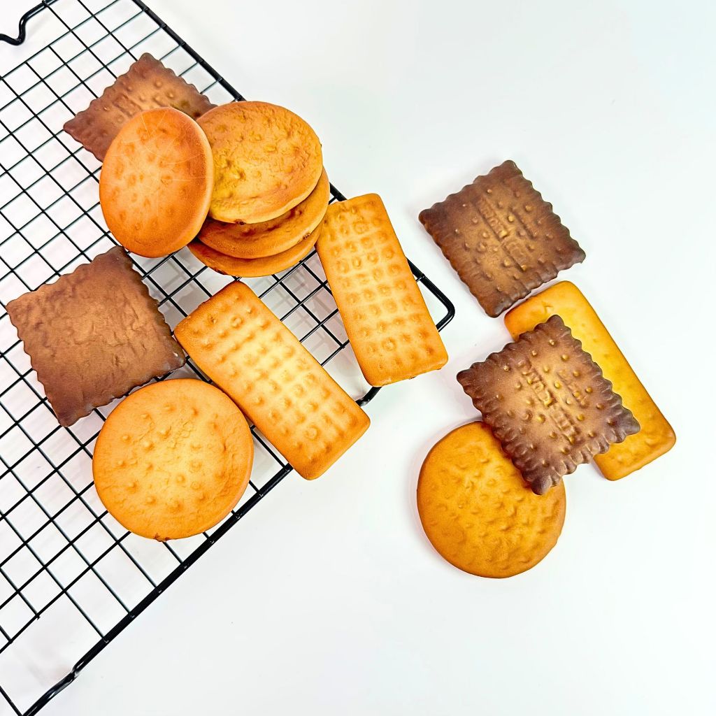 IMPODIO Cookies Artificial - Biskuit Palsu Dekorasi Foto Makanan