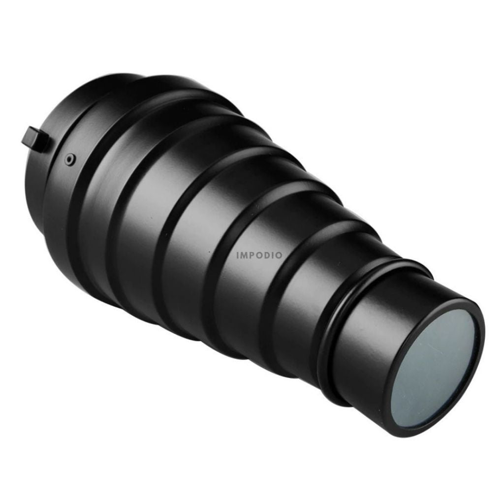 IMPODIO Bowens Mount Conical Snoot Honeycomb for Speedlight Fotografi - tampak samping
