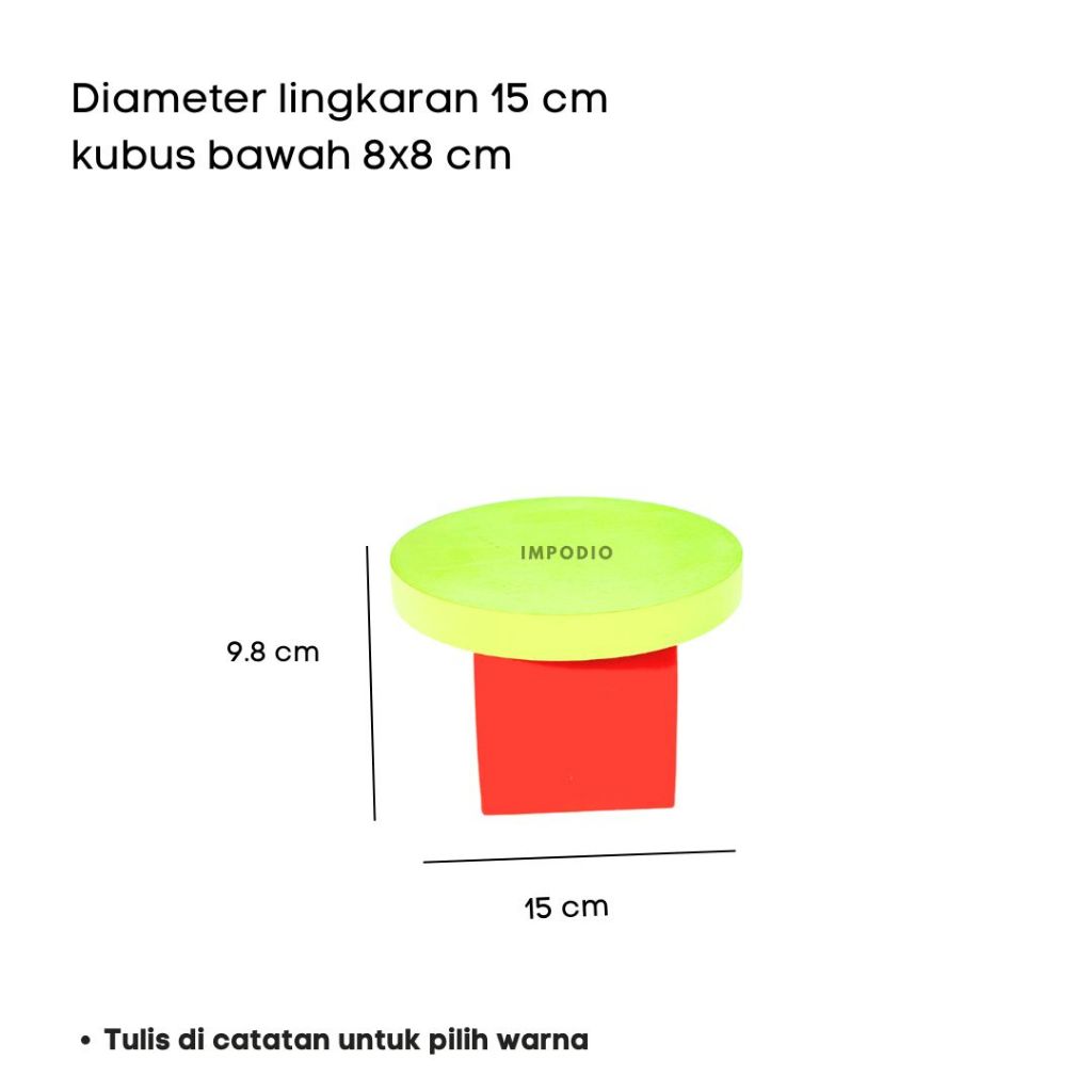 IMPODIO Podium meja display produk serbaguna warna warni - Podium Leveling Photography
