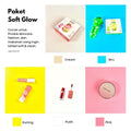 IMPODIO Paket 5 Pcs Background Polos Soft Glow - tampak samping