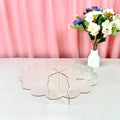 IMPODIO Stand Cake Acrylic Flower Wavy - tampak samping