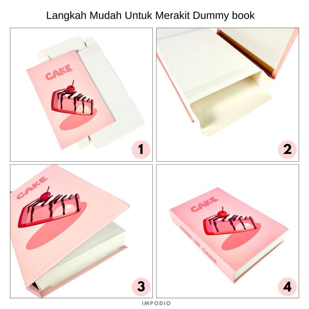 IMPODIO Dummy Book Small Size - Buku Palsu Dummy Model Terkini - Props Foto