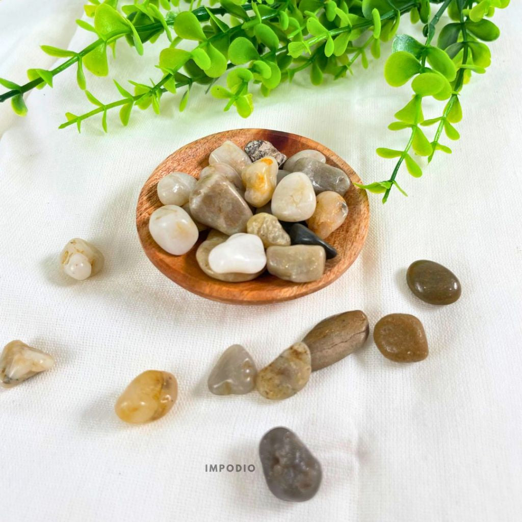 IMPODIO Coloured Natural Stone Batu Hiasan - Props Dekorasi Foto Produk