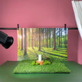 IMPODIO Background Paper Motif Hutan Pepohonan Forest Ukuran 50 x - tampak samping
