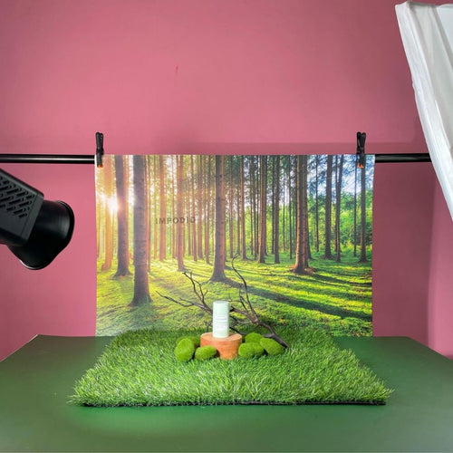IMPODIO Background Paper Motif Hutan Pepohonan Forest Ukuran 50 x - tampak samping