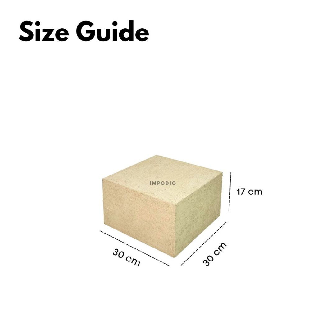 IMPODIO Podium Texture Display Kotak Akrilik Transparan - Podium Display Pajangan Sepatu Aksesoris Dekorasi