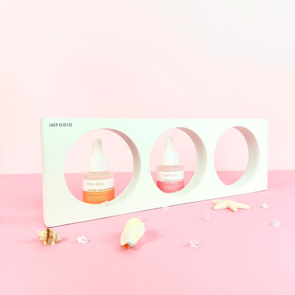 IMPODIO Geometry Triple Circle Cut Out Display - Dekorasi Props Photography Product