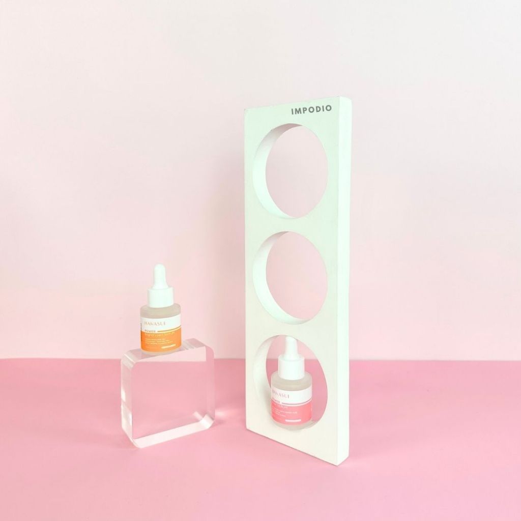 IMPODIO Geometry Triple Circle Cut Out Display - Dekorasi Props Photography Product