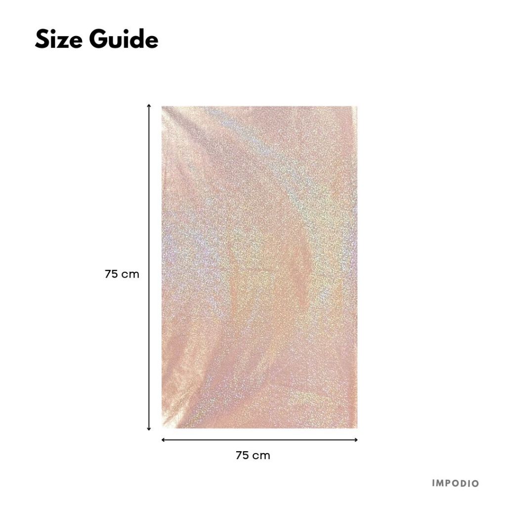 IMPODIO Kain Background Glitter Metalik Ukuran 50 x 75 cm - Napkin Props Photography