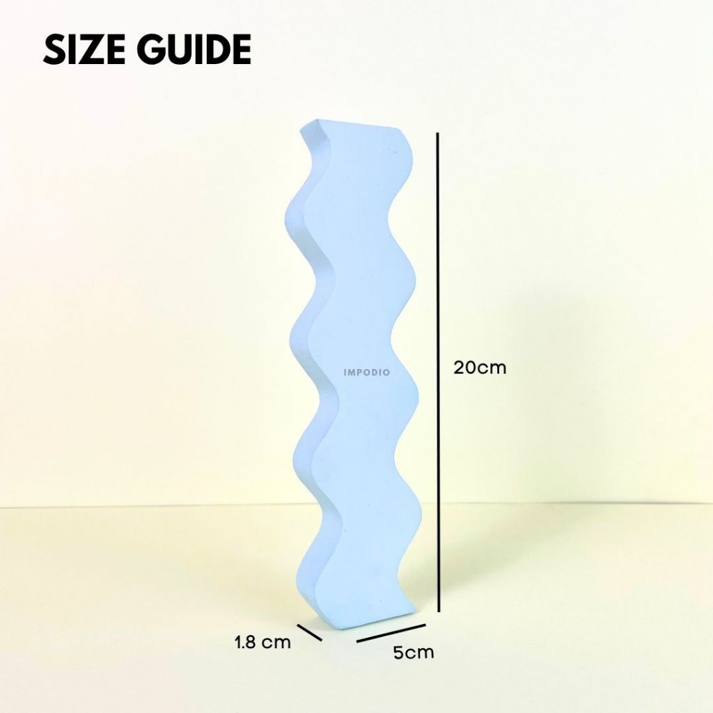 IMPODIO Geometry Wave Irregular Colorful - Properti Foto Produk Display Props Photography