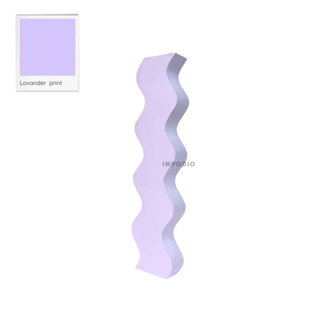 IMPODIO Geometry Wave Irregular Colorful - Properti Foto Produk Display Props Photography