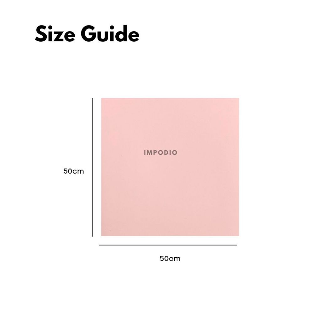 IMPODIO Paket 6 Warna Background Paper Skintone Series  - Alas Foto Backdrop Polos Seamless