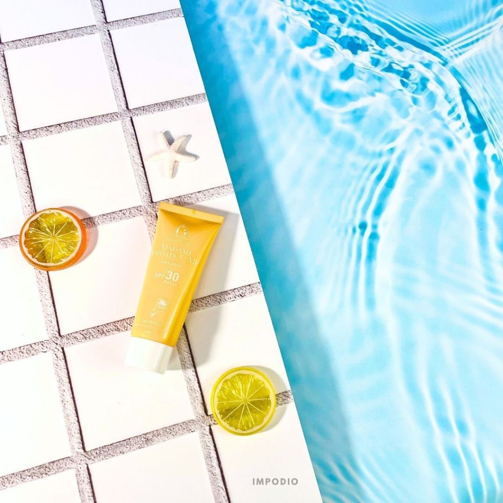 IMPODIO Background Paper Motif Air Water Ukuran 50 x 70 cm - Latar Belakang Pool Aesthetic Alas Fotografi Backdrop Produk