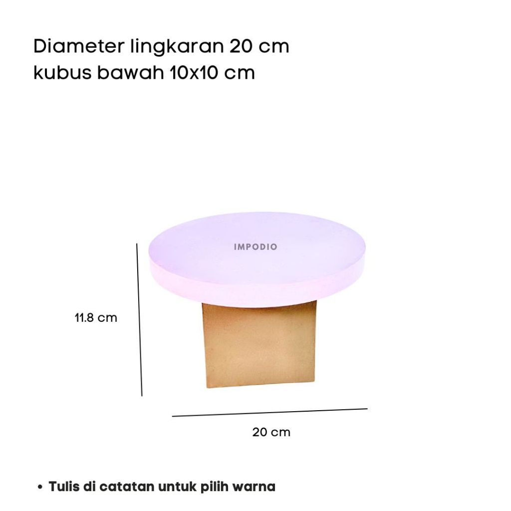 IMPODIO Podium meja display produk serbaguna warna warni - Podium Leveling Photography