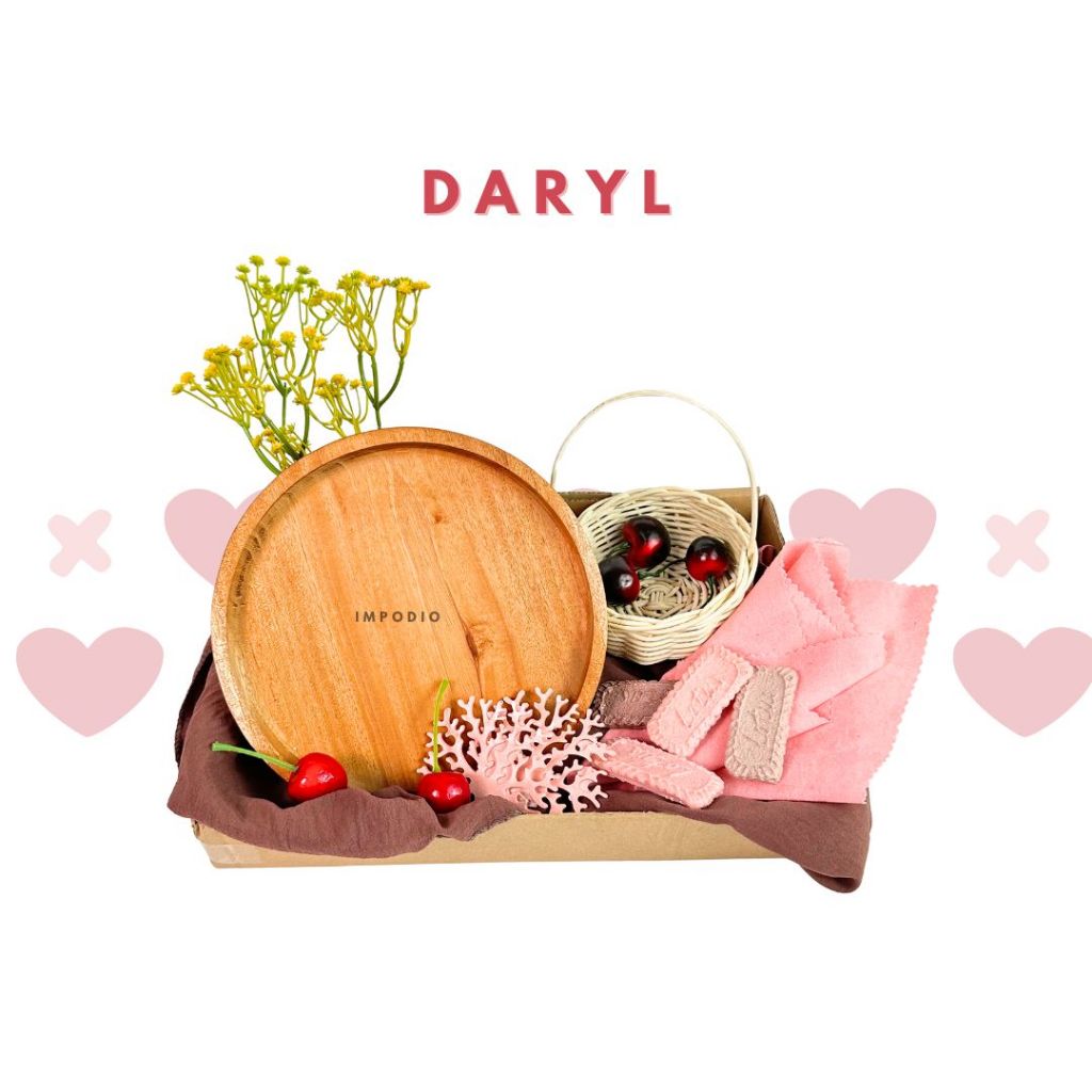 Paket Gift Valentine - Props kayu unik IMPODIO