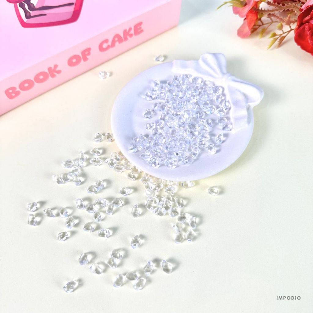 IMPODIO Kerikil es batu artificial Extra Small - ice cube fake props foto (PER CUP)