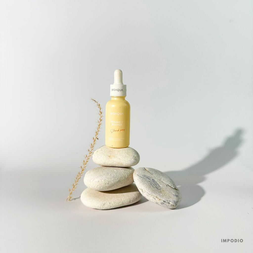 IMPODIO Set 4Pcs Batu Alam Natural Pebble Risers - Styling Props Photography ( Random size )