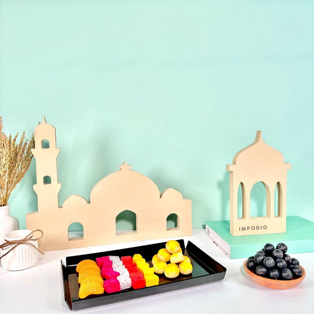IMPODIO Dekorasi Masjid Tema Middle Eastern Props Ramadhan - Dekorasi Lebaran Eid Mubarak props foto produk