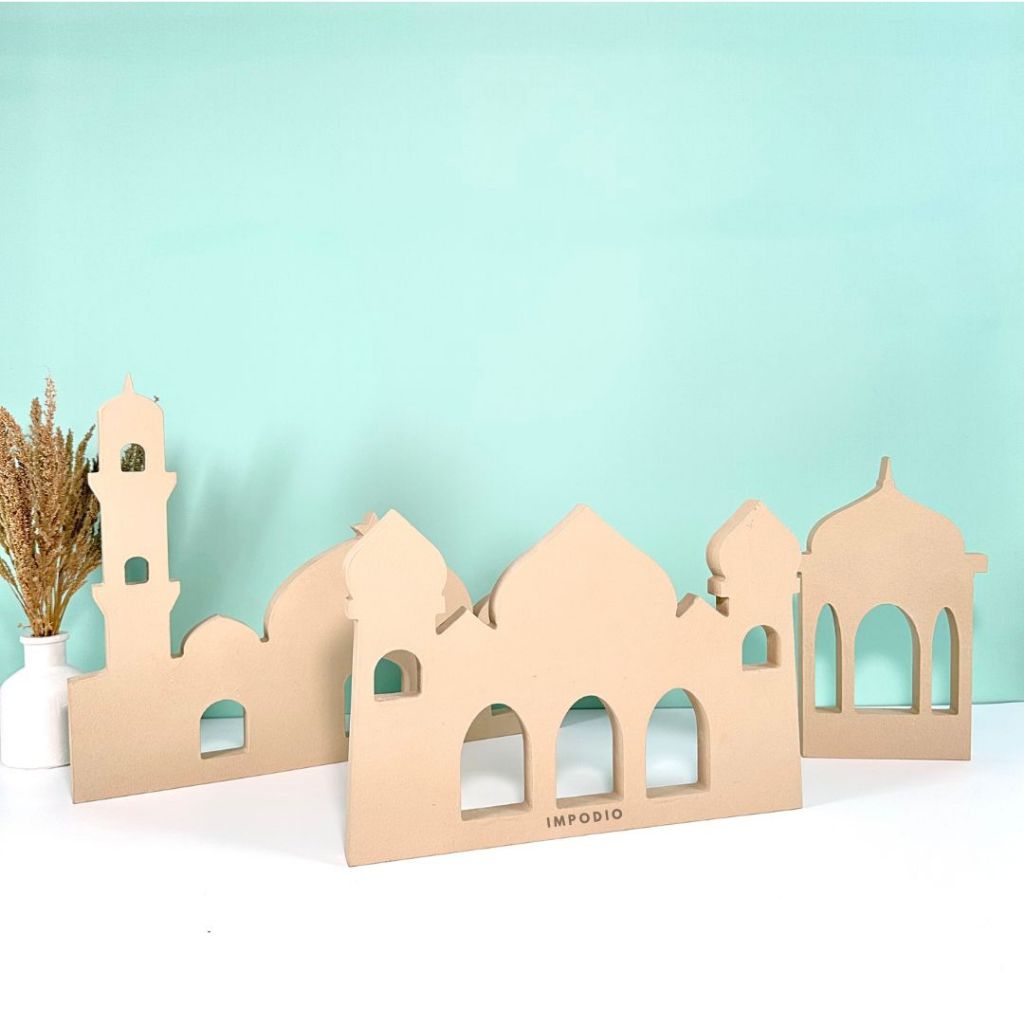 IMPODIO Dekorasi Masjid Tema Middle Eastern Props Ramadhan - Dekorasi Lebaran Eid Mubarak props foto produk