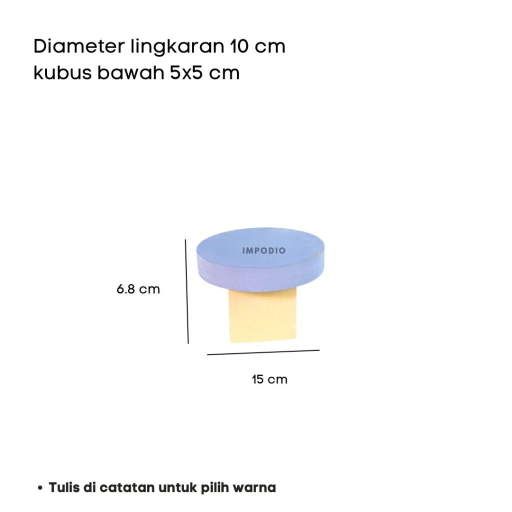 IMPODIO Podium meja display produk serbaguna warna warni - Podium Leveling Photography