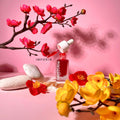 IMPODIO Bunga Sakura Merah IMPODIO Plastik Cherry Blossom Flower - tampak samping