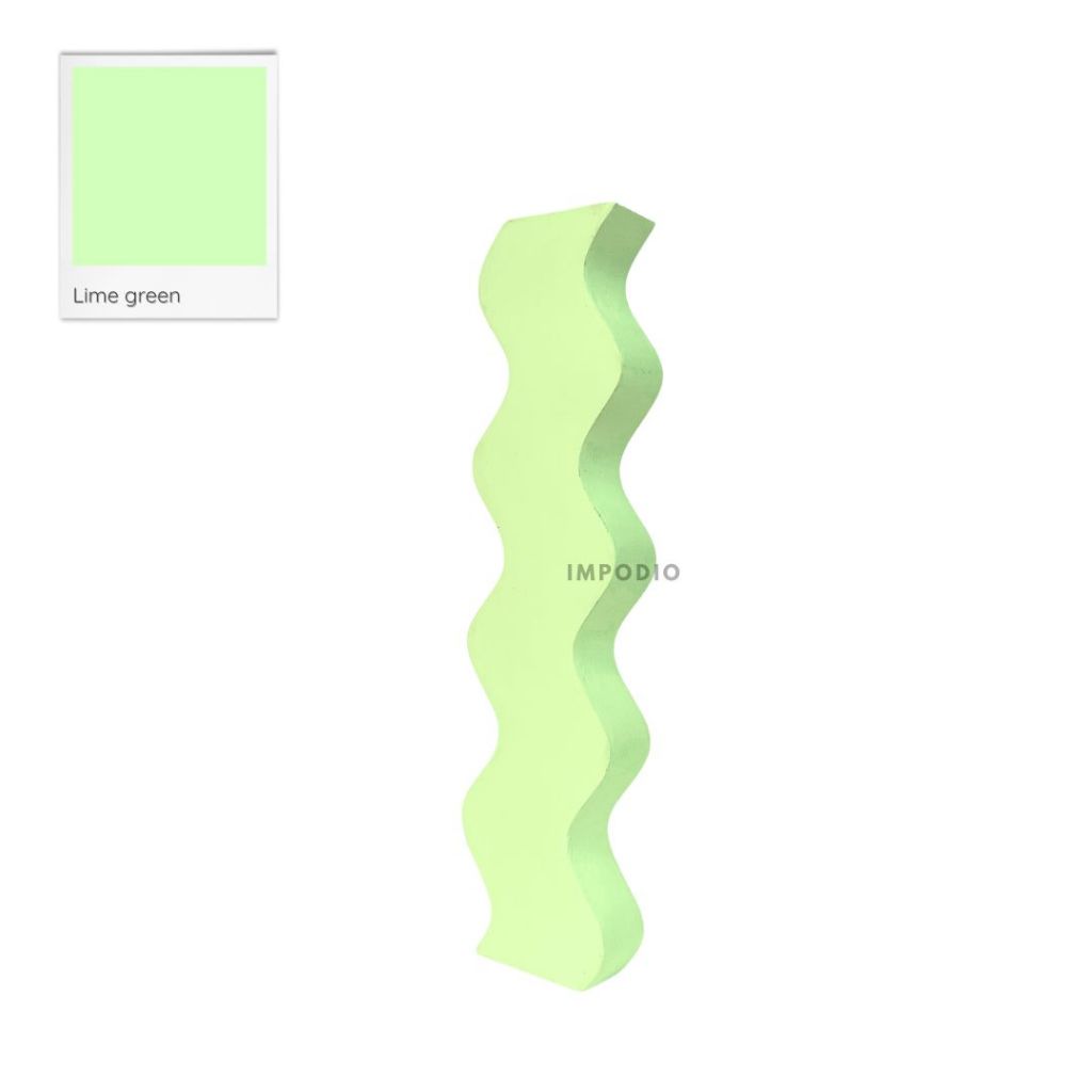IMPODIO Geometry Wave Irregular Colorful - Properti Foto Produk Display Props Photography