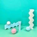 IMPODIO Geometry Bola Mini Colorful Satuan – Dekorasi Props - tampak samping