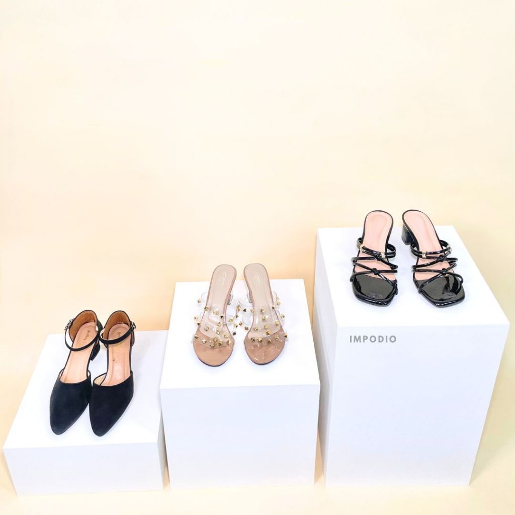 IMPODIO Podium Kotak 3 Variant Ukuran - Properti Photo Studio - kubus kotak leveling - display product photography serbaguna