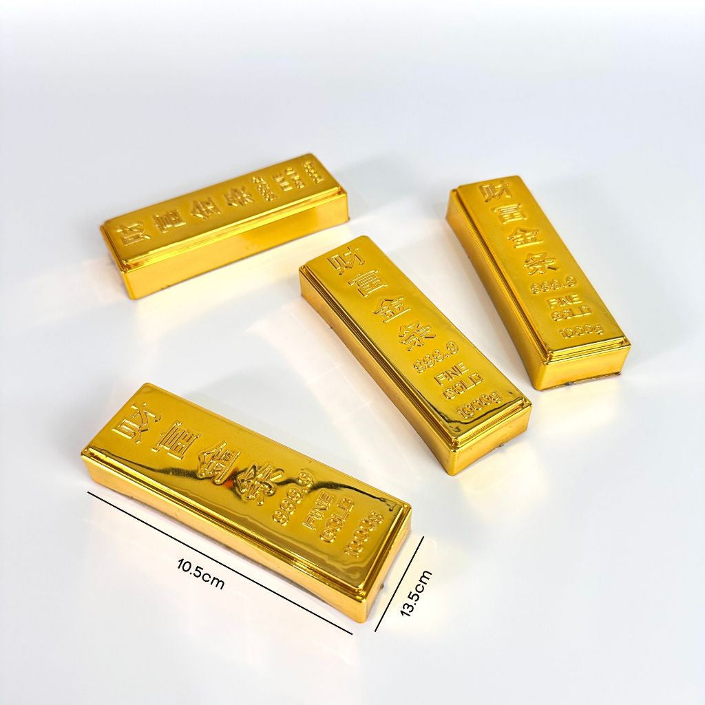 IMPODIO Emas Batangan Artificial - Fine Gold Miniatur Props Foto