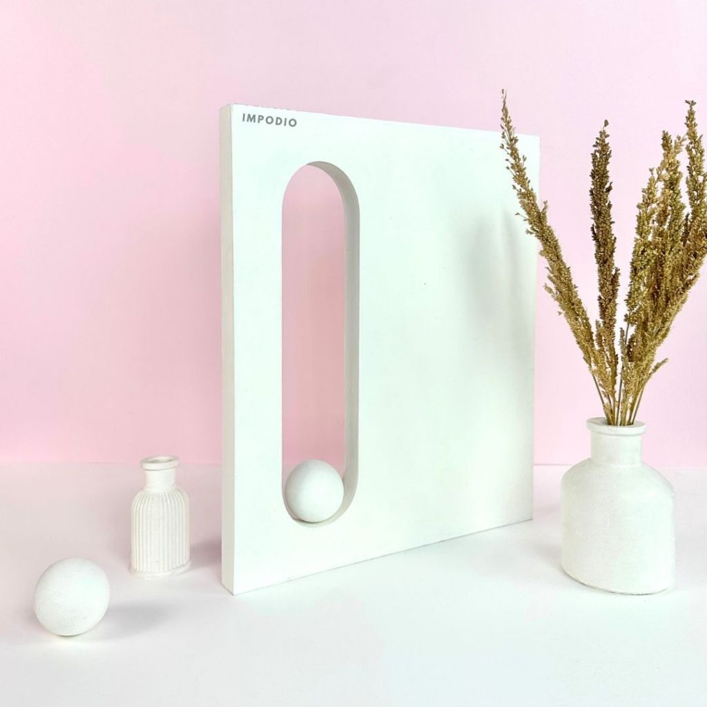 IMPODIO Geometry Window Oval Panel - Display Produk Jendela Props Photography Product