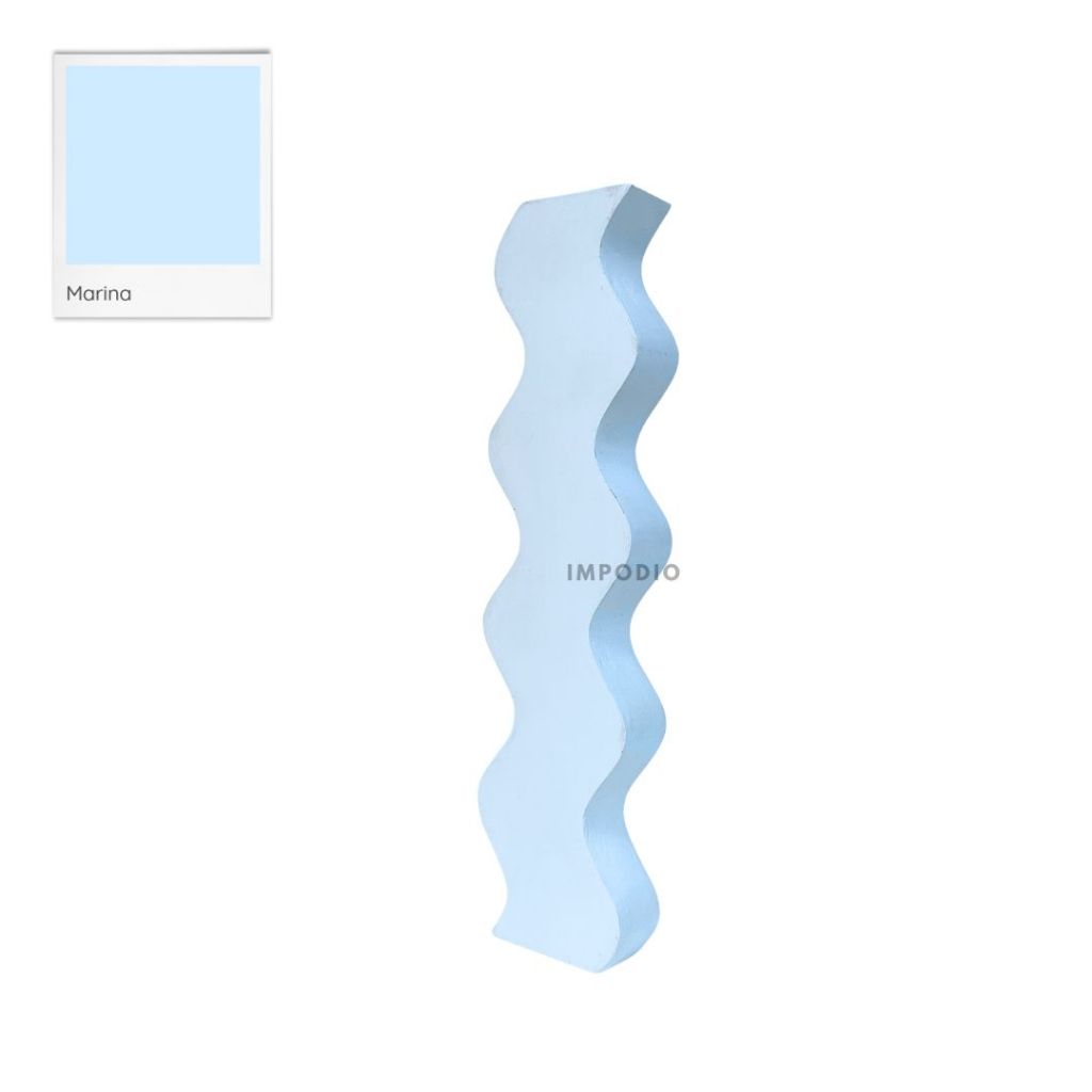 IMPODIO Geometry Wave Irregular Colorful - Properti Foto Produk Display Props Photography