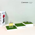 IMPODIO Podium Kotak Alas Rumput Sintetis Ukuran 15x15cm - Props Foto Produk Display Risers Miniatur Action Figure Aesthetic Studio Foto